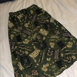 Patterened midi skirt vintage